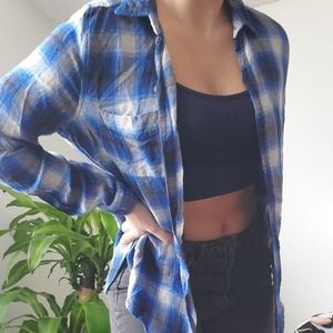 American Eagle Blue Flannel
